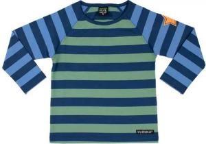 Villervalla Langarmshirt Villervalla Longsleeve Stripe Sage/Nautic Kinder Langarmshirt
