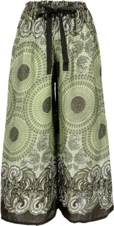Guru-Shop Relaxhose Palazzohose, Schlaghose, Boho Sommerhose,.. alternative Bekleidung