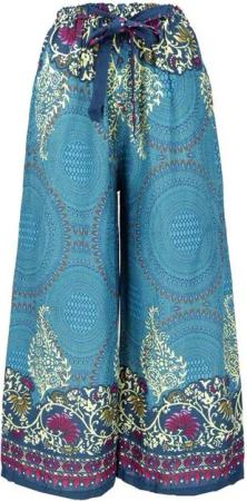Guru-Shop Relaxhose Palazzohose, Schlaghose, Boho Sommerhose,.. alternative Bekleidung