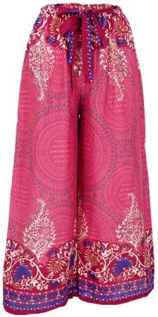 Guru-Shop Relaxhose Palazzohose, Schlaghose, Boho Sommerhose,.. alternative Bekleidung