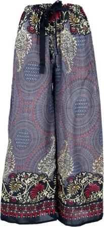 Guru-Shop Relaxhose Palazzohose, Schlaghose, Boho Sommerhose,.. alternative Bekleidung