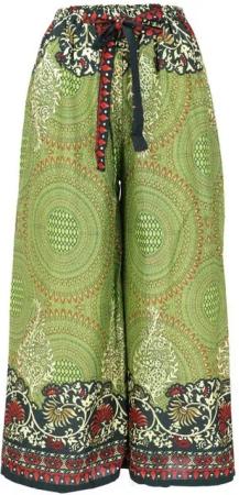 Guru-Shop Relaxhose Palazzohose, Schlaghose, Boho Sommerhose,.. alternative Bekleidung