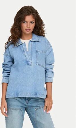 ONLY Jeanshemd Birdie 15347086 Blau Regular Fit