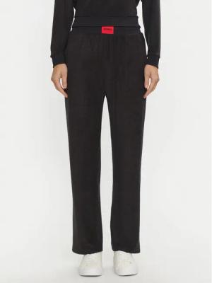 Hugo Pyjamahose Snoozie 50523406 Schwarz Regular Fit