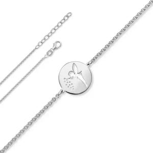 ONE ELEMENT Silberarmband Elfe Armband aus 925 Silber 16 cm, Damen Silber Schmuck Rundankerkette Elfe