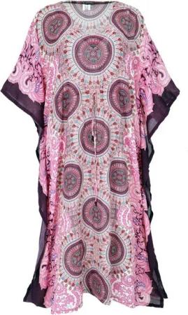 Guru-Shop Midikleid Ponchokleid, Kaftan, Maxikleid, Strandkleid -.. alternative Bekleidung