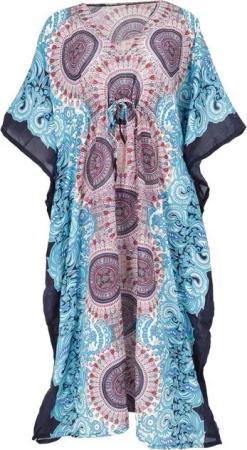 Guru-Shop Midikleid Ponchokleid, Kaftan, Maxikleid, Strandkleid -.. alternative Bekleidung