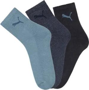 PUMA Sportsocken short crew (3-Paar) gepolsterte Frottee-Sohle, atmungsaktiv