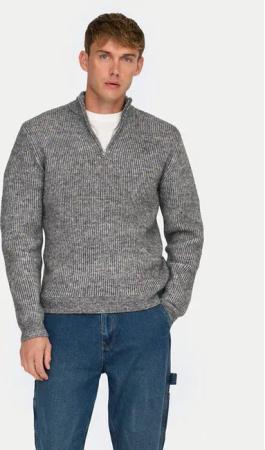 Only & Sons Pullover 22027686 Grau Regular Fit