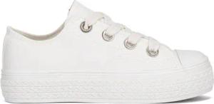 Jenny Fairy Jenny Fairy Sneakers aus Stoff Damen WFA2916-1 Weiß Sneaker