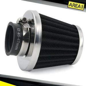 Area1 Abluftfilter Universal Tuning Sport Luftfilter Filter, Anschluss 45 46 47 mm