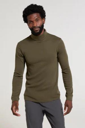 Meribel Baumwoll-Herren-Baselayer - Khaki