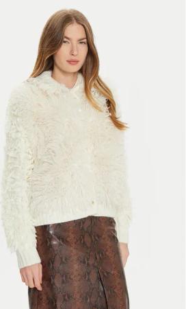 TWINSET Pelzmantel 242TT3250 Écru Regular Fit