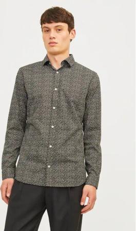 Jack&Jones Hemd Blackpool 12260625 Grau Slim Fit
