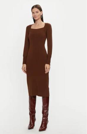 Luisa Spagnoli Strickkleid Mandola 58510 Braun Regular Fit
