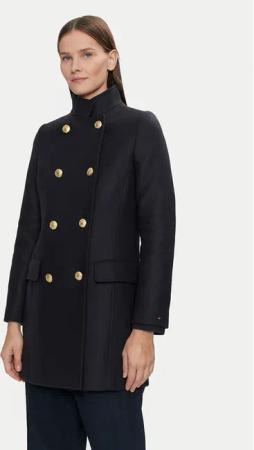 Tommy Hilfiger Wollmantel WW0WW42732 Dunkelblau Regular Fit