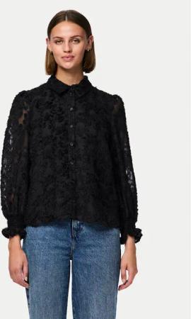 Pieces Hemd Pina 17154276 Schwarz Regular Fit