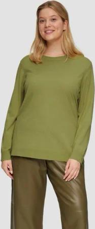 s.Oliver Strickpullover Strickpullover mit Rundhalsausschnitt