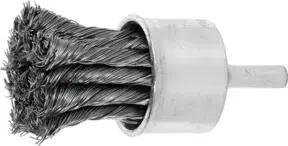 Lessmann Gezopfte Pinselbürste Stahldraht, Bürsten-⌀xBorstenstärke: 28X0,50 mm