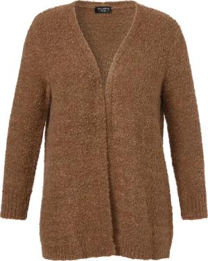 Flauschige Bouclé-Strickjacke