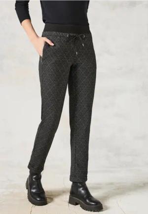 Cecil Damen Bedruckte Hose in Schwarz, Gr: XXXL