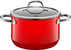Silit Fleischtopf "Passion red, Kochtopf Induktion schneid- und kratzfest", Silargan, für alle gänigen Herdarten geeignet, Made in Germany
