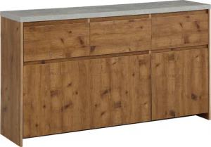 Home affaire Highboard "Maribo", Kommode im modernen Landhaus-Stil, mit Betontopplatte, Breite 140 cm