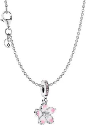 Pandora Kette mit Anhänger Silber Geschenkset Kirschblüte