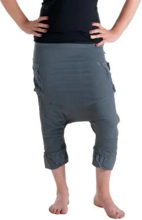 Vishes Haremshose 3/4 Haremshose Sommerhose Ethno Goa Hose Pluderhose, Pumphose