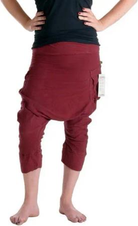 Vishes Haremshose 3/4 Haremshose Sommerhose Ethno Goa Hose Pluderhose, Pumphose
