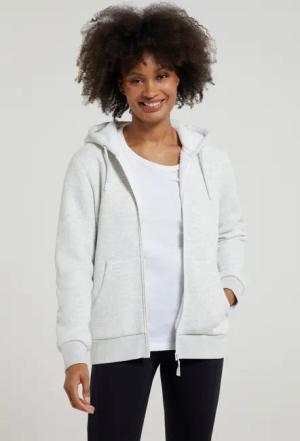 Dalton Damen Kapuzenpullover mit Sherpa-Futter - Grau