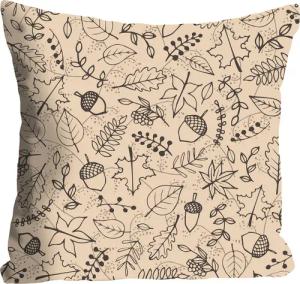 queence Dekokissen "Fridolin", (1 St.), mit herbstlichen Motiven, Kissenhülle ohne Füllung, 1 Stück