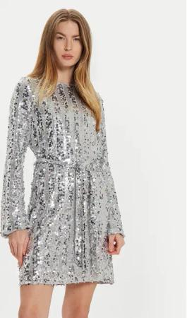 Vero Moda Coctailkleid Efa 10321447 Silberfarben Regular Fit
