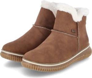 Rieker Stiefeletten für Damen - Gr. 43 - braun - Kunstleder