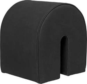 Kristina Dam Studio Hocker Hocker Curved Pouf Black