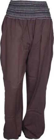 Vishes Haremshose Chino Haremshose mit dehnbarem gestreiften Bund Ethnohose, Festivalhose