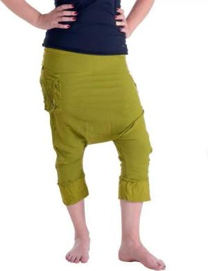Vishes Haremshose 3/4 Haremshose Sommerhose Ethno Goa Hose Pluderhose, Pumphose