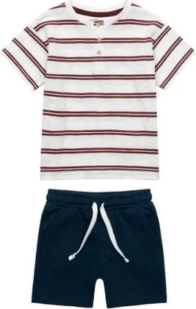 MINOTI T-Shirt & Shorts Set: buntes T-Shirt und Shorts (1y-8y)