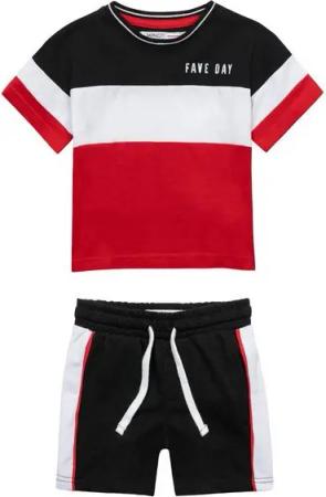 MINOTI T-Shirt & Shorts Set: buntes T-Shirt und Shorts (1y-8y)