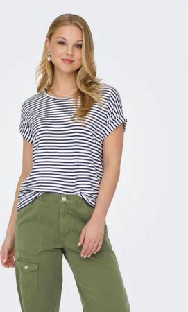 ONLY T-Shirt Moster 15206243 Weiß Regular Fit