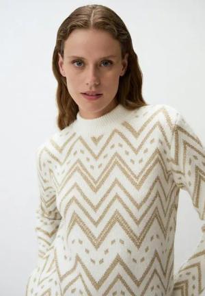Jimmy Key Strickpullover Langärmlig Gemustert Winter Pullover Pulli