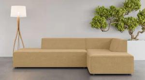 INOSIGN Ecksofa "Ecksofa Cavan mit Ottomane links oder rechts bestellbar", L-Form mit Wellenunterfederung, Maße B/T/H: 270/180/72 cm