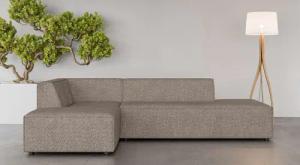 INOSIGN Ecksofa "Ecksofa Cavan mit Ottomane links oder rechts bestellbar", L-Form mit Wellenunterfederung, Maße B/T/H: 270/180/72 cm