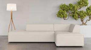 INOSIGN Ecksofa "Ecksofa Cavan mit Ottomane links oder rechts bestellbar", L-Form mit Wellenunterfederung, Maße B/T/H: 270/180/72 cm
