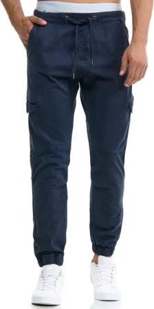 Indicode Cargohose "INLevi", mit seitlichen Cargotaschen und elastischen Bündchen