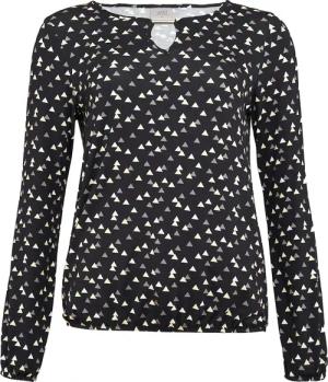 Seidel Moden Langarmshirt, mit grafischem Muster und Detail am Ausschnitt, MADE IN GERMANY