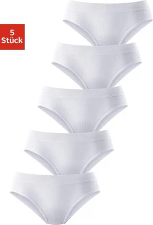 petite fleur Hüftslip, (5er-Pack), aus elastischer Baumwoll-Qualität