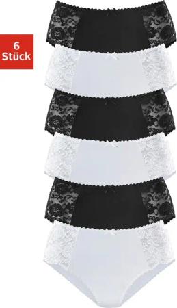 petite fleur Hüftslip, (6er-Pack), aus elastischer Baumwoll-Qualität