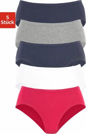 petite fleur Jazz-Pants Slips, (5er-Pack), aus weicher Pikee-Qualität