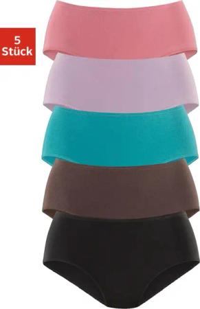 petite fleur Hüftslip, (5er-Pack), aus elastischer Baumwolle